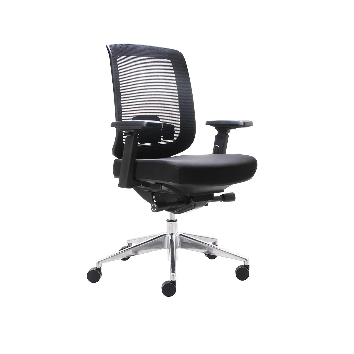 Siège de bureau ergonomique Austin synchrone 4 positions, accoudoirs 4D, assise réglable translation – Noir - Sièges de bureaux