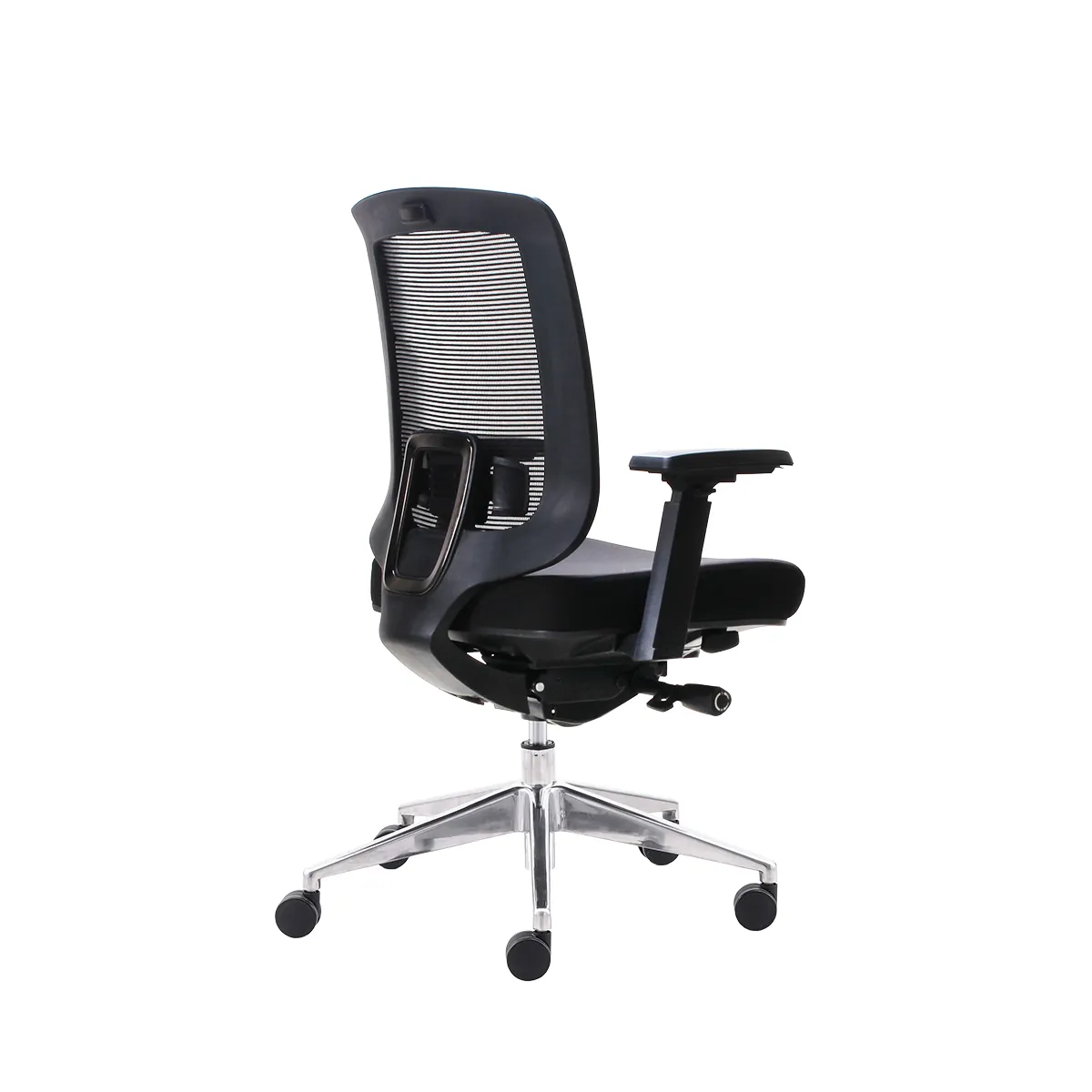Siège de bureau ergonomique Austin synchrone 4 positions, accoudoirs 4D, assise réglable translation – Noir - Sièges de bureaux-3