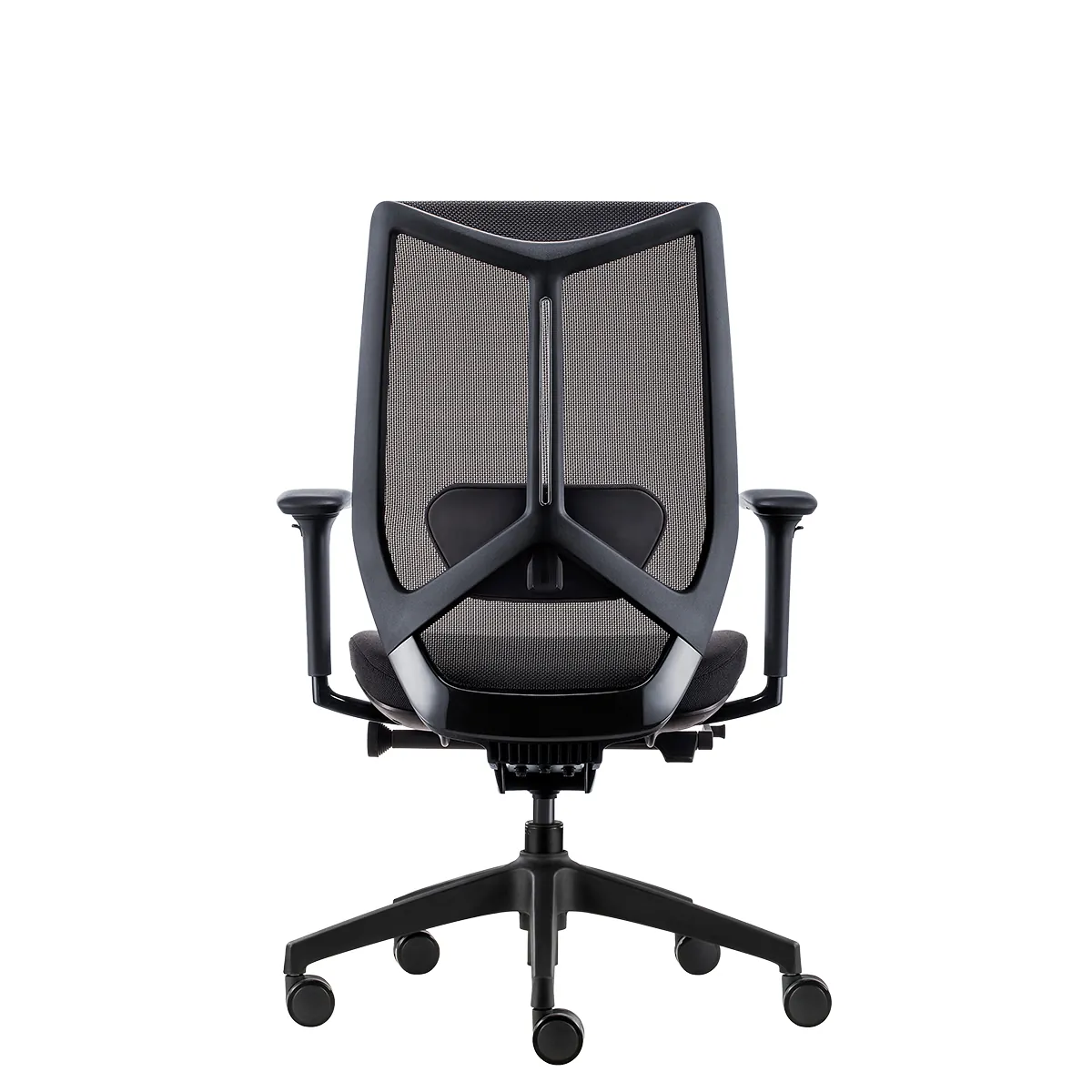 Siège de bureau design Arco Claudio Bellini synchrone 4 positions accoudoirs 3D - Noir - Sièges de bureaux-1