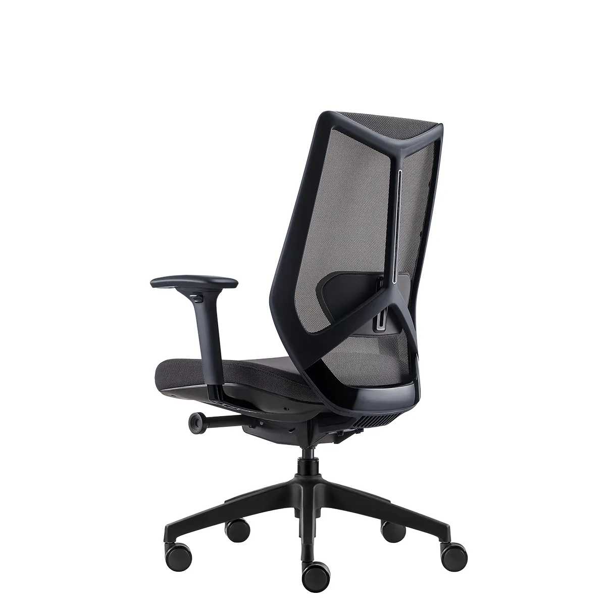 Siège de bureau design Arco Claudio Bellini synchrone 4 positions accoudoirs 3D - Noir - Sièges de bureaux-2