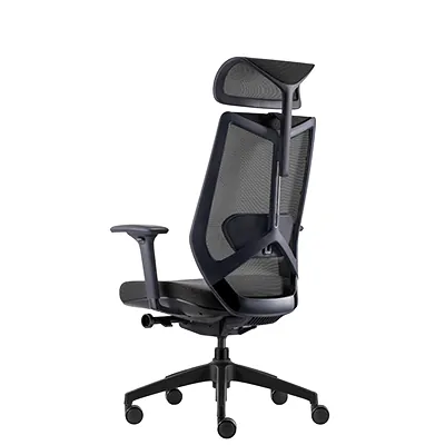 Têtière réglable résille noire pour siège de bureau Arco Claudio Bellini - Sièges de bureaux