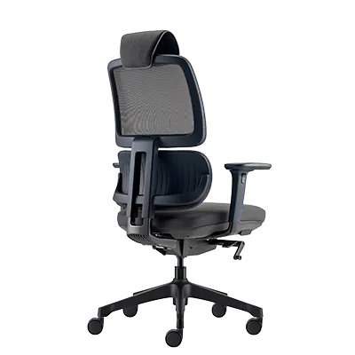 Siège de bureau ergonomique synchrone Orca design Hans Thyge & Co accoudoirs 3D - Noir - Sièges de bureaux-5