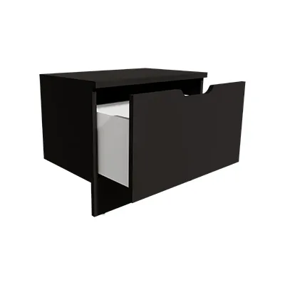 Caisson tiroir Store noir Soft Black 66,5 x 42,7 x 40 cm – Meuble de rangement pour magasin - Caissons de rangement-3