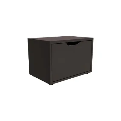 Caisson tiroir Square noir Soft Black 60 x 40 x 40 cm – Meuble de rangement pour magasin - Caissons de rangement