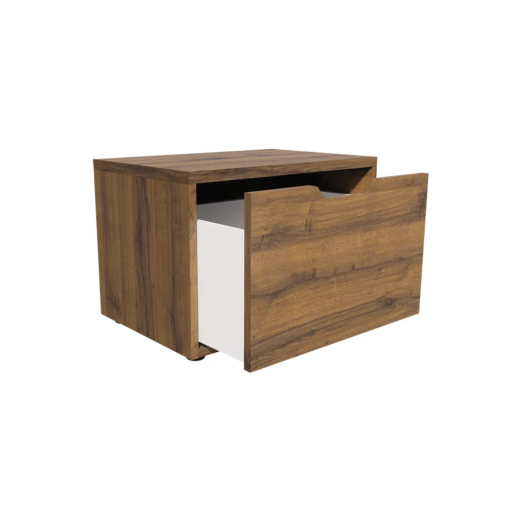 Caisson tiroir Square Sherman cognac 60 x40 x40 cm – Meuble de rangement pour magasin - Caissons de rangement-1