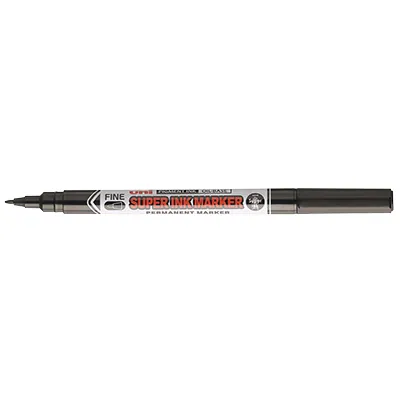 Marqueur permanent Uni-Ball Super Ink Marker pointe fine 0,9 mm toutes surfaces – Noir - Marqueurs