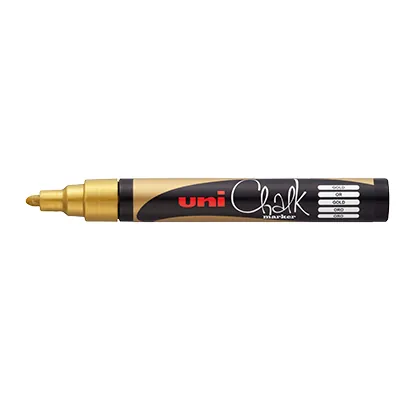 Marqueur craie Chalk Marker Or Uni Ball Pointe conique moyenne - Marqueurs