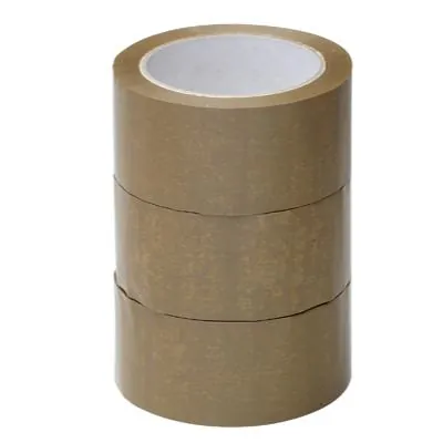 Ruban adhésif PVC havane 48 mm x 66 m - Ruban adhésif emballage - Lot de 6 - Rubans adhésifs et dévidoirs