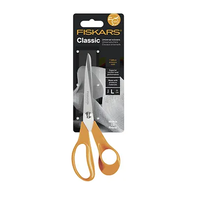 Ciseaux droitiers orange Fiskars Classic 21cm  - Ciseaux-1