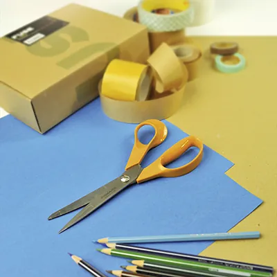 Ciseaux droitiers orange Fiskars Classic 21cm  - Ciseaux-3