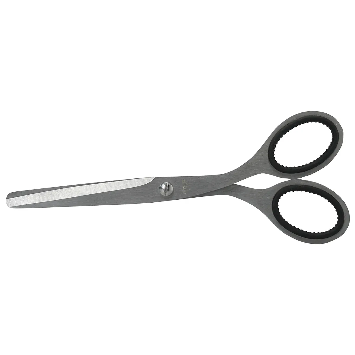 Ciseaux Ambidextre Noir & Inox Métal SIGN Bouts Ronds 17 cm - Ciseaux