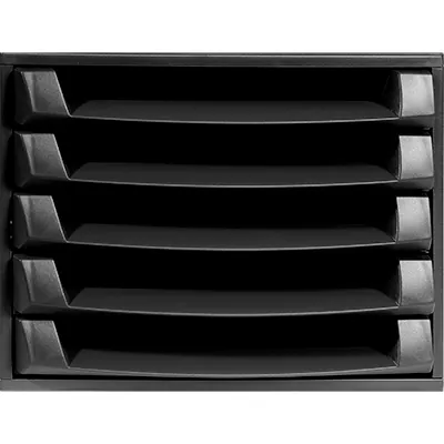 Module de classement 5 tiroirs Eco Black noir 38,7 × 28,4 × 21,8 cm - Modules de classement-1