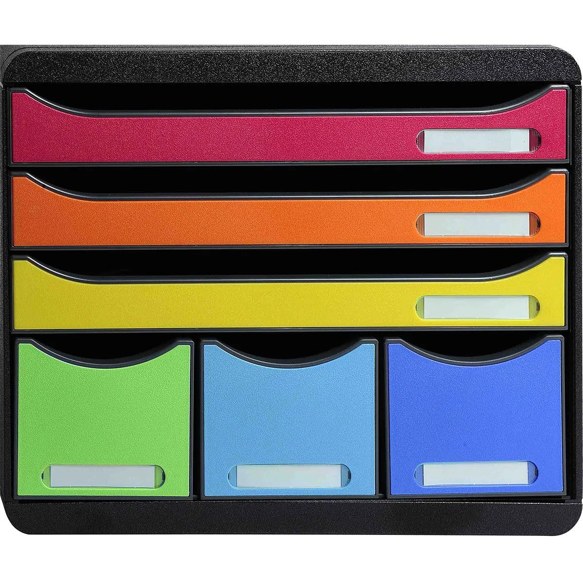 Module de classement 6 tiroirs A4+ Exacompta Store-Box Iderama Arlequin - Caisson de rangement - Modules de classement-1