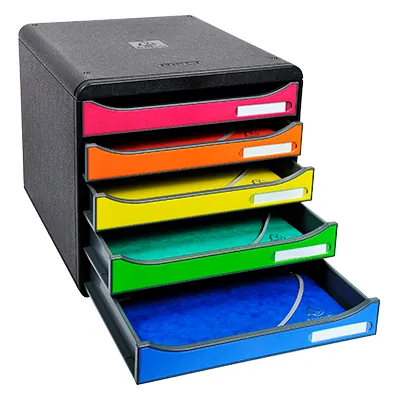 Bloc de classement Iderama noir/arlequin 34,7 × 27,8 × 27,1 cm - Modules de classement