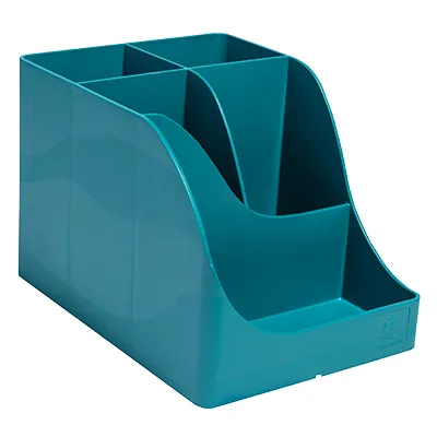 Pot à crayons Pen-Wave Skandi bleu pacifique 16 × 12 × 11 cm - 5 compartiments - Pots à crayons-2