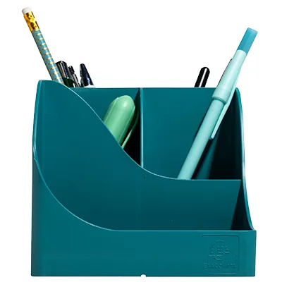 Pot à crayons Pen-Wave Skandi bleu pacifique 16 × 12 × 11 cm - 5 compartiments - Pots à crayons-3