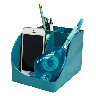 Pot à crayons Pen-Wave Skandi bleu pacifique 16 × 12 × 11 cm - 5 compartiments - Pots à crayons-8