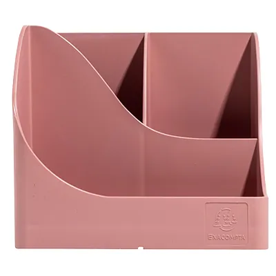 Pot à crayons Pen-Wave Skandi vieux rose 16 × 12 × 11 cm - 5 compartiments - Pots à crayons-2