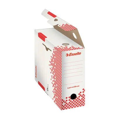 Boîte d'archives Esselte Speedbox 100 mm blanc montage automatique - Boîtes archives, Boîtes de transfert-2