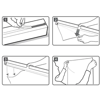 Feuilles tableau 60 x 80 cm transparent effaçable Nobo Instant - Paquet de 25 feuilles - Porte-affiches adhésifs-6