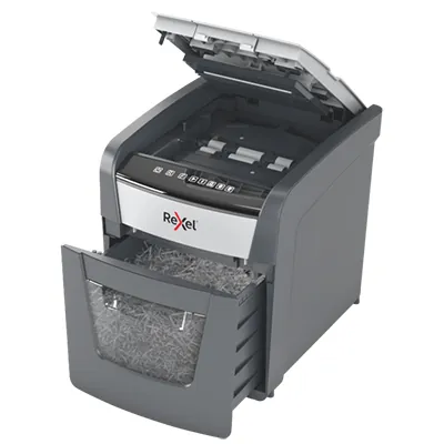 Destructeur de documents Rexel Optimum AutoFeed+ 50X coupe croisée DIN P4 50 feuilles 20L - Destructeurs de documents-6