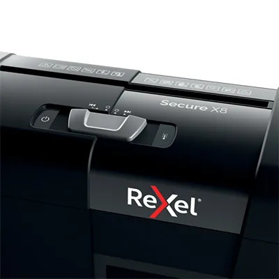 Destructeur de documents Rexel Secure X8 coupe croisée DIN P4 8 feuilles 14L – Broyeur papier - Destructeurs de documents-5