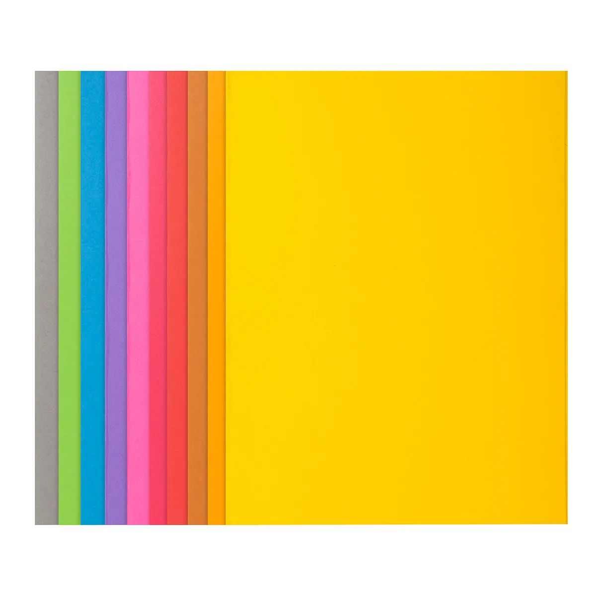 Chemise dossier 24x32cm 210g Rock's Exacompta - 10 couleurs vives - 210g - Paquet de 50 - Chemises à élastique, Chemises dossier
