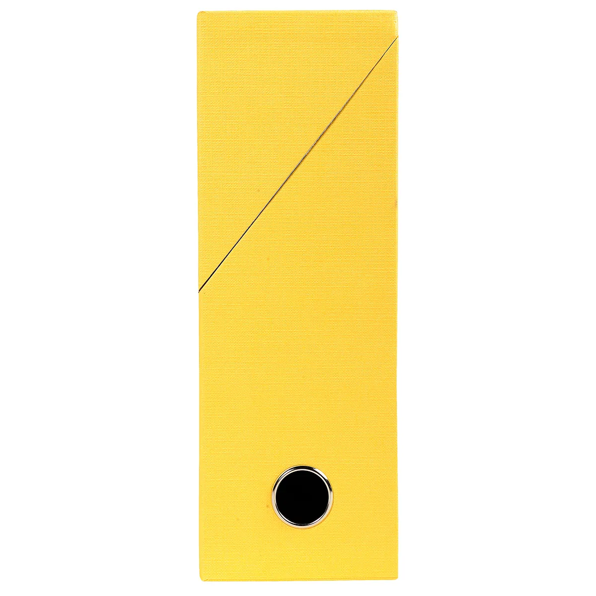 Boîte de transfert A4 Dos 90 mm carton toilé couvercle abattant et oeillet Exacompta - Jaune - Boîtes archives, Boîtes de transfert-1