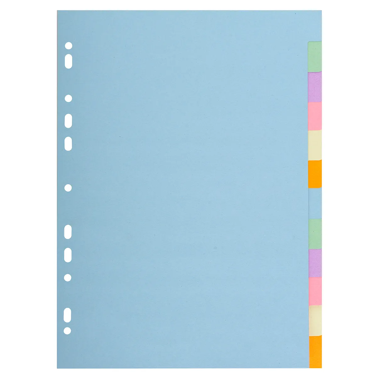 Intercalaires A4 12 positions neutres couleurs pastels carte recyclée 170g Exacompta Forever - Intercalaires carton - Intercalaires classeur, Trieurs documents-1
