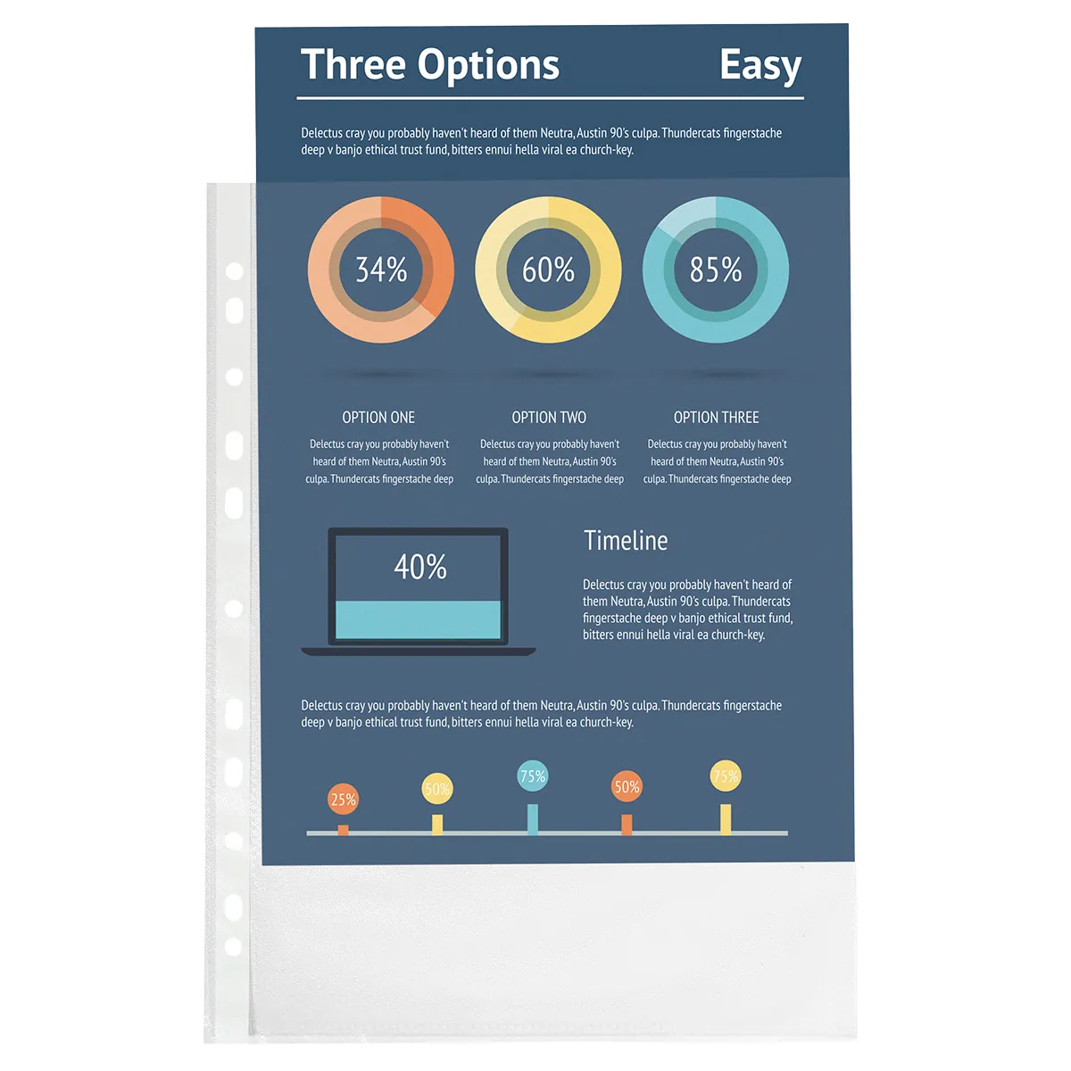 Pochette perforée transparente A4 polypropylène grainé 4/100 Exacompta - Paquet de 100 - Protèges-documents, Porte-vues-1