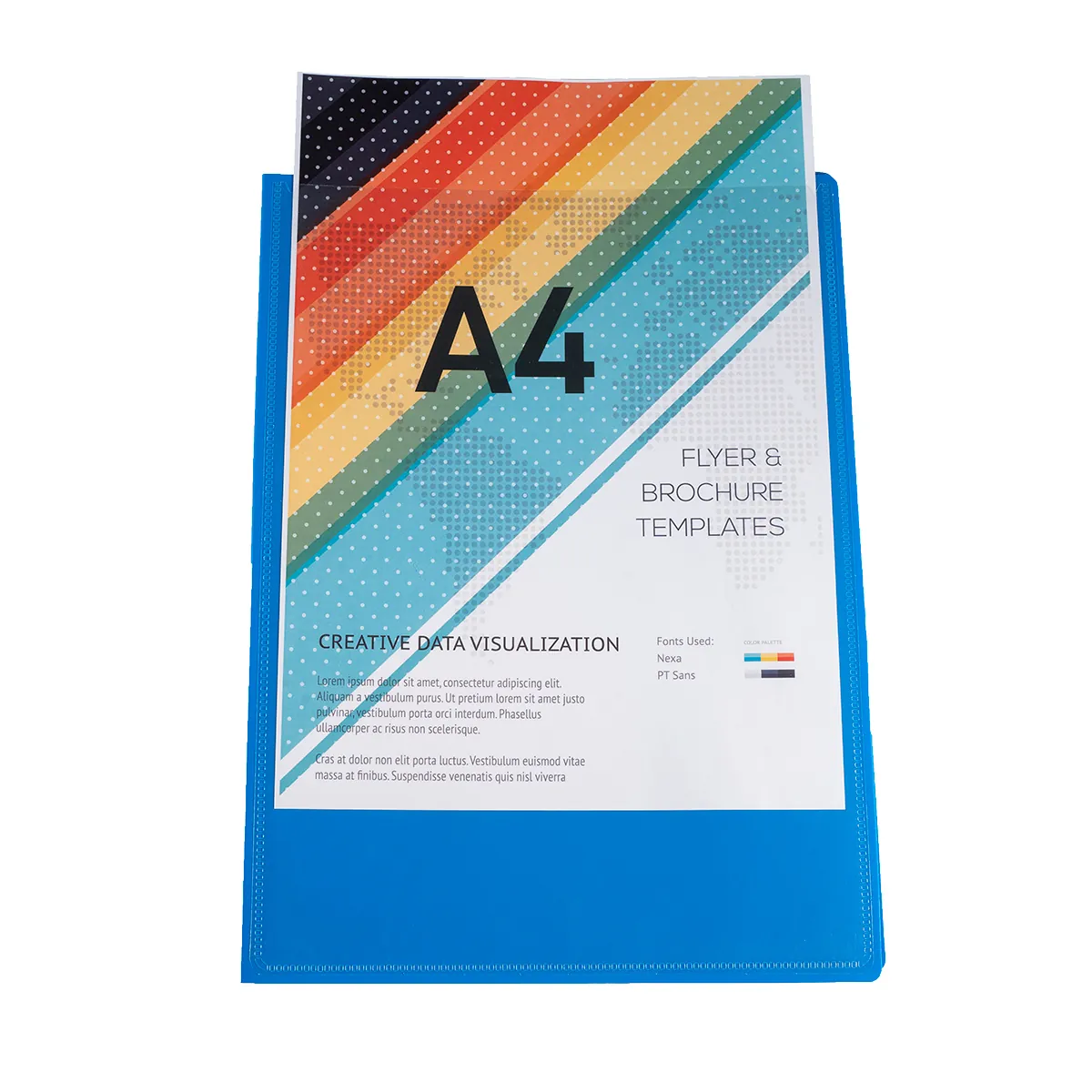 Porte vues personnalisable KreaCover A4 - 40 Vues (20 Pochettes) - Protège documents - Coloris assortis - Protèges-documents, Porte-vues-2
