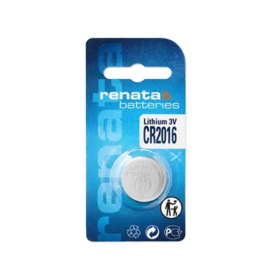 Pile bouton lithium CR2016 3V 90mAh 20 mm - Renata - Piles-1