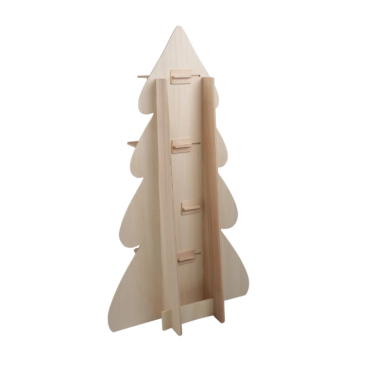 Étagère sapin bois peuplier 80 x 41 x H 140 cm - Présentoir bois - Étagères magasins, Présentoirs bois-4