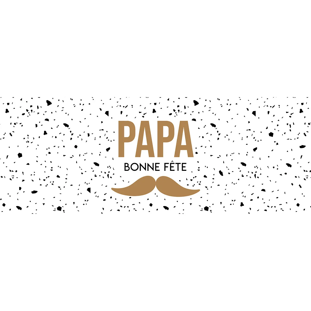 Affiche fête des pères horizontale 84 x 30 cm motif papa moustache - Affiches fête des pères, Décors fête des pères
