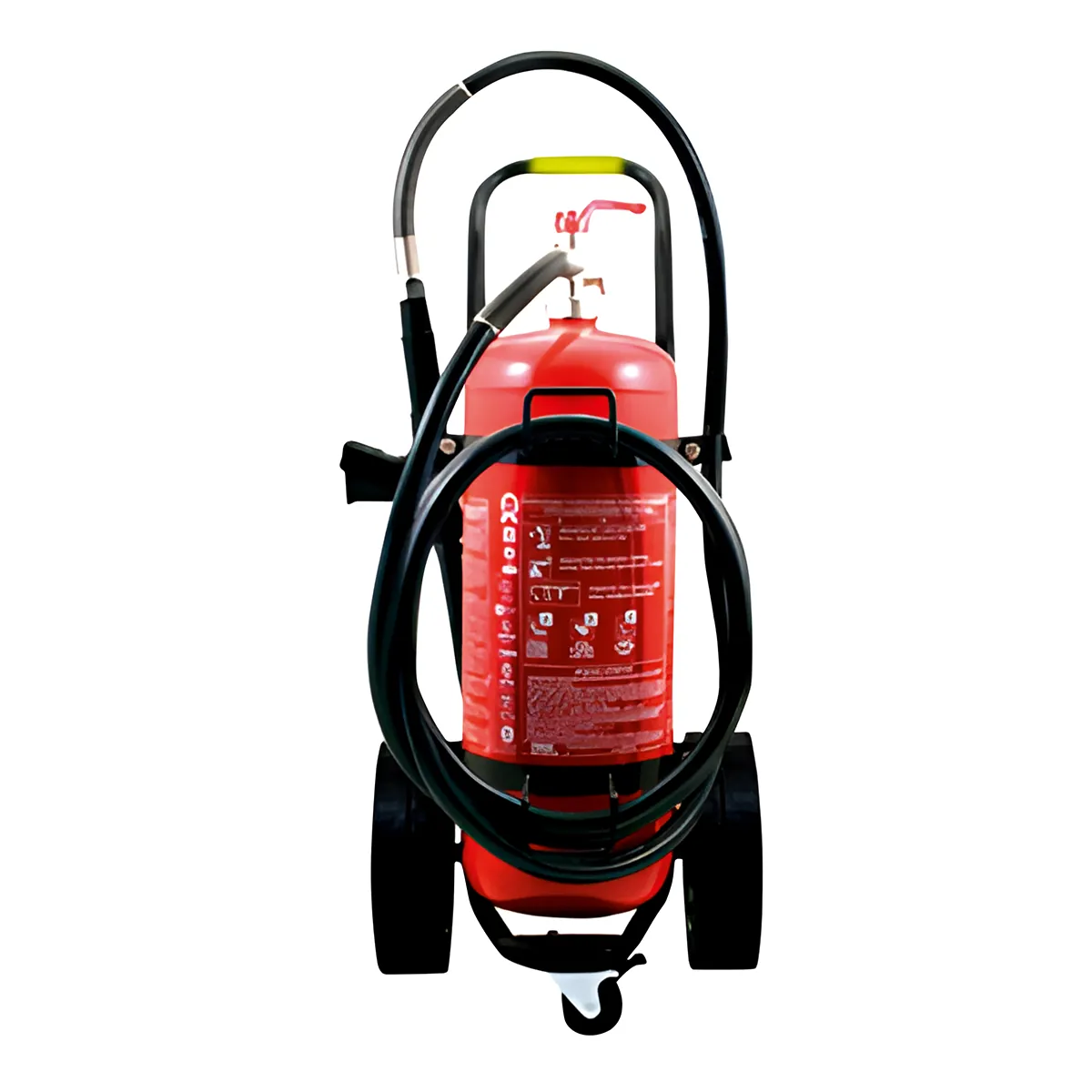 Extincteur à poudre ABC sur roue capacité 50kg – Norme NF & Marine - Extincteurs