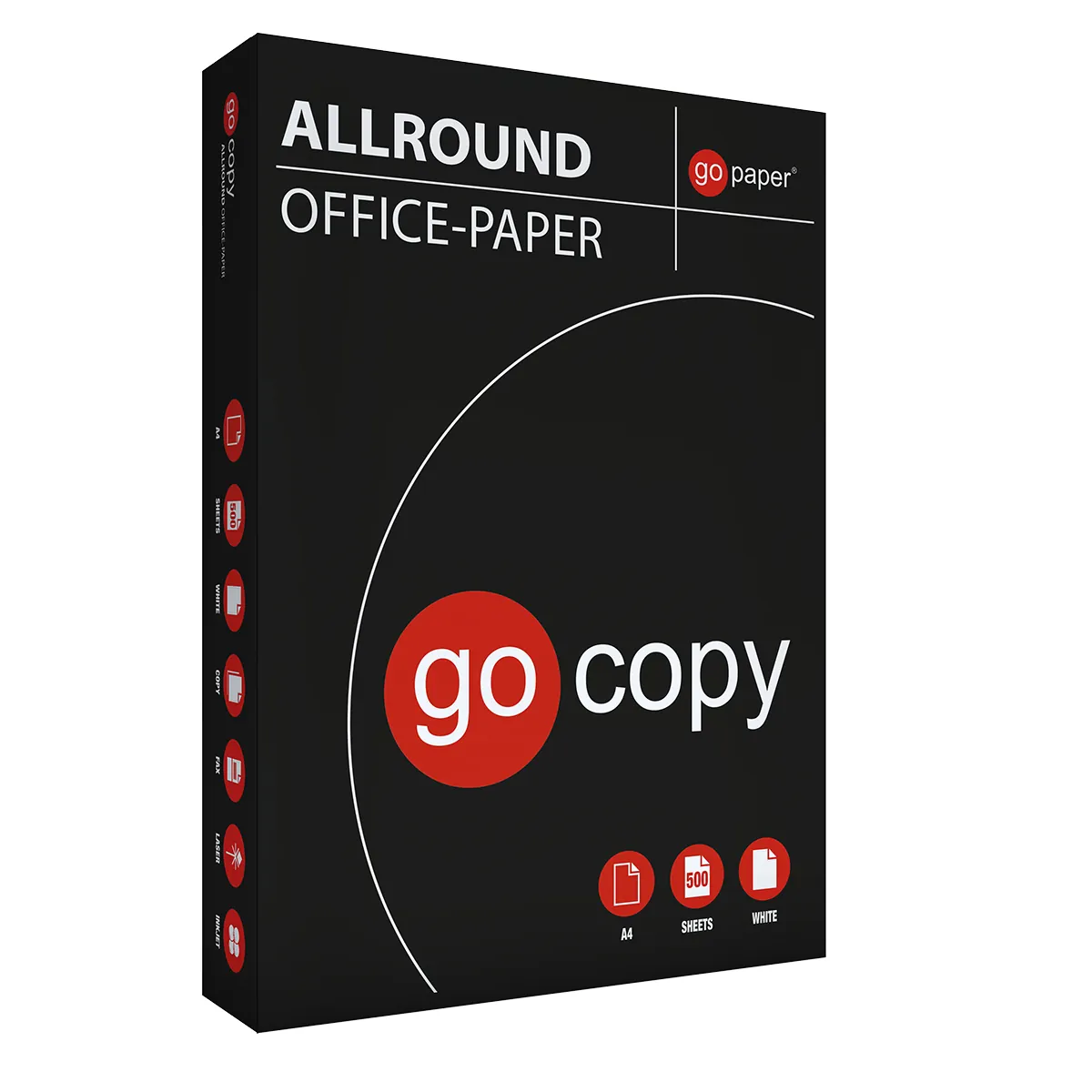 Papier Blanc Go Copy Allround 75g/m² A4 - Carton de 5 ramettes - Papier imprimante