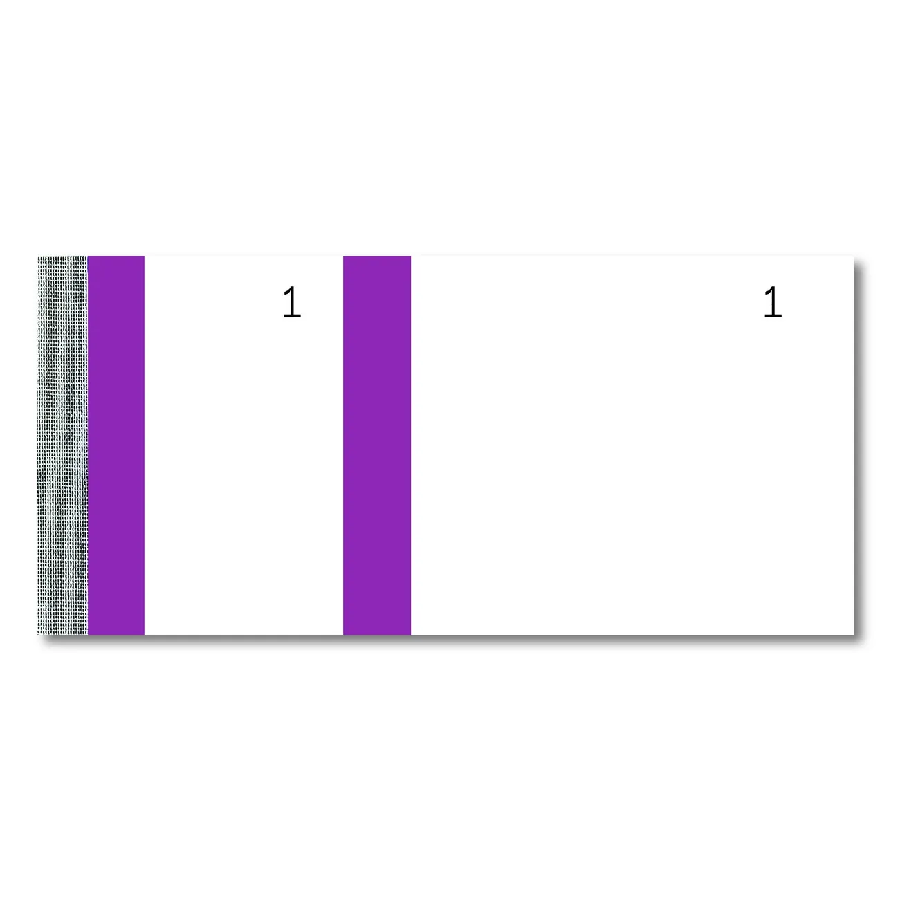 Bloc vendeur numéroté 100 feuillets 60 x 135 mm – Bande couleur violet – Lot de 10 - Blocs vendeur, Blocs commande
