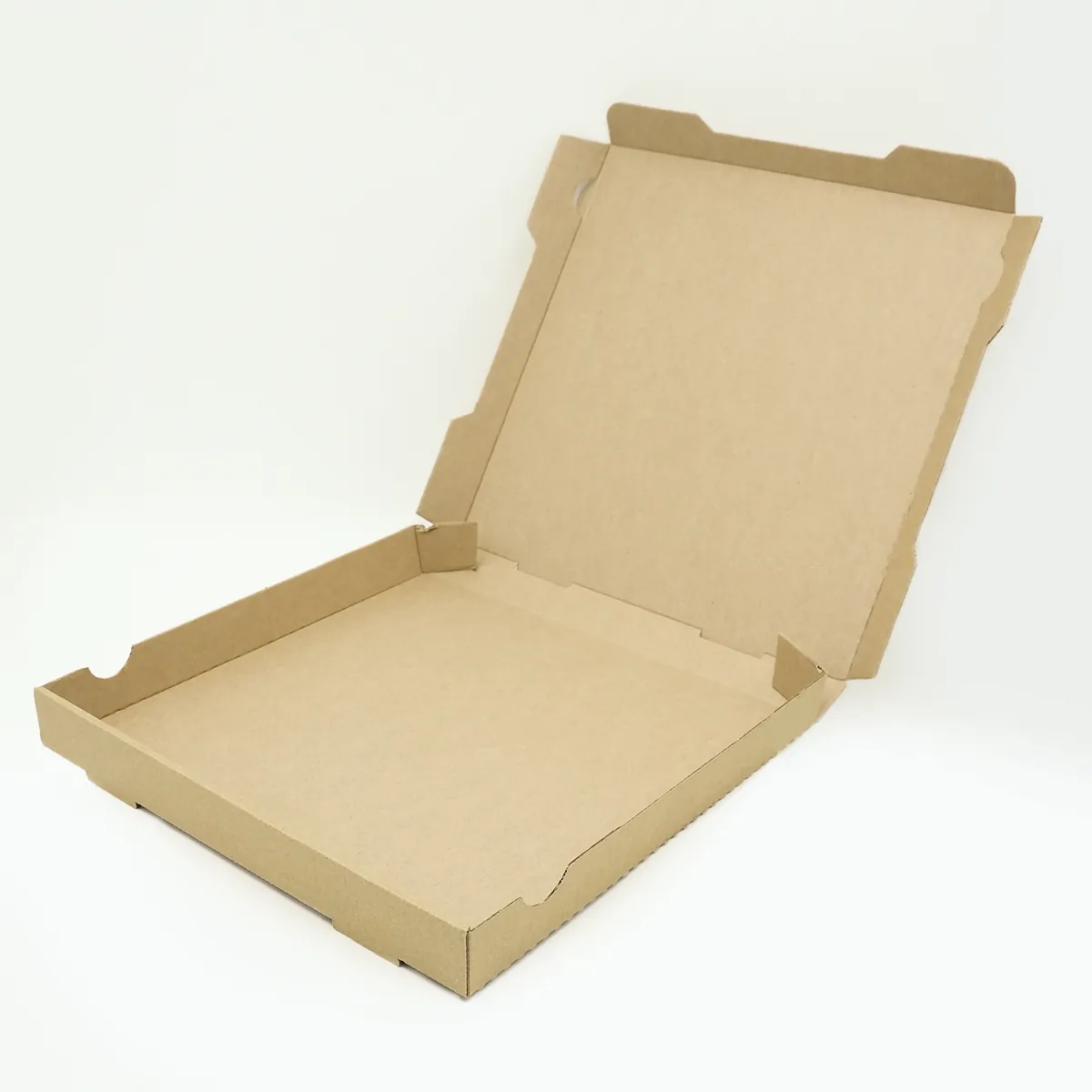Boîte à pizza carton kraft brun neutre 29 x 29 x 4 cm – Lot de 100 - Snacking-1