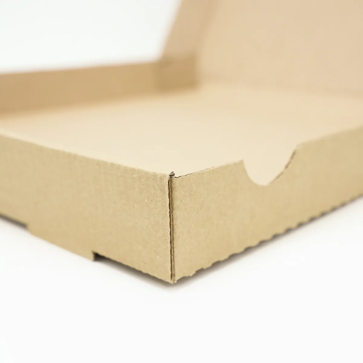 Boîte à pizza carton kraft brun neutre 33 x 33 x 4 cm – Lot de 100 - Snacking-4