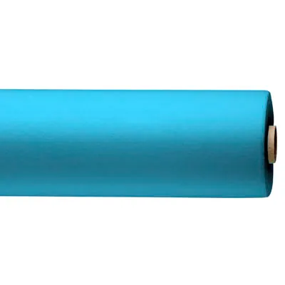 Nappe Airlaid non tissée aspect tissu - Nappe intissée - Nappe jetable - Bleu turquoise - Rouleau de 1,20 x 15 m - Nappes papier, Nappes jetables