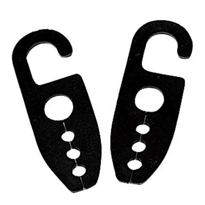 Cintre pour foulards, écharpes et cravates - Organisateur de vêtement - Plastique Noir - Lot de 100 - Cintres pour accessoires-1