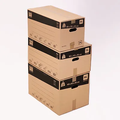 Caisse carton - Caisse américaine carton - Carton déménagement 72L - carton simple cannelure 60 x 40 x 30 cm - Lot de 20 - Caisses américaines cartons-1
