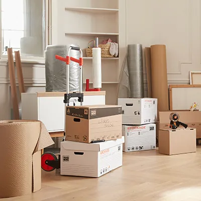 Caisse carton - Caisse américaine carton - Carton déménagement 72L - carton simple cannelure 60 x 40 x 30 cm - Lot de 20 - Caisses américaines cartons-2