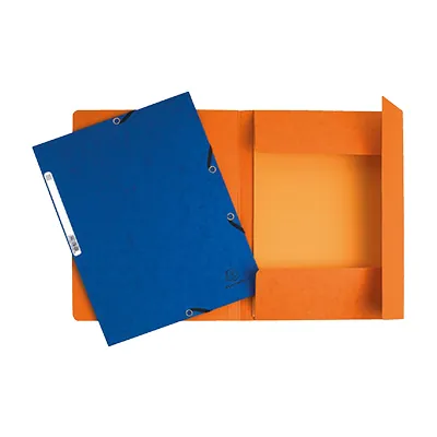 Chemise à élastiques 3 rabats cartonnée 24x32cm, coloris assortis - Chemises-1