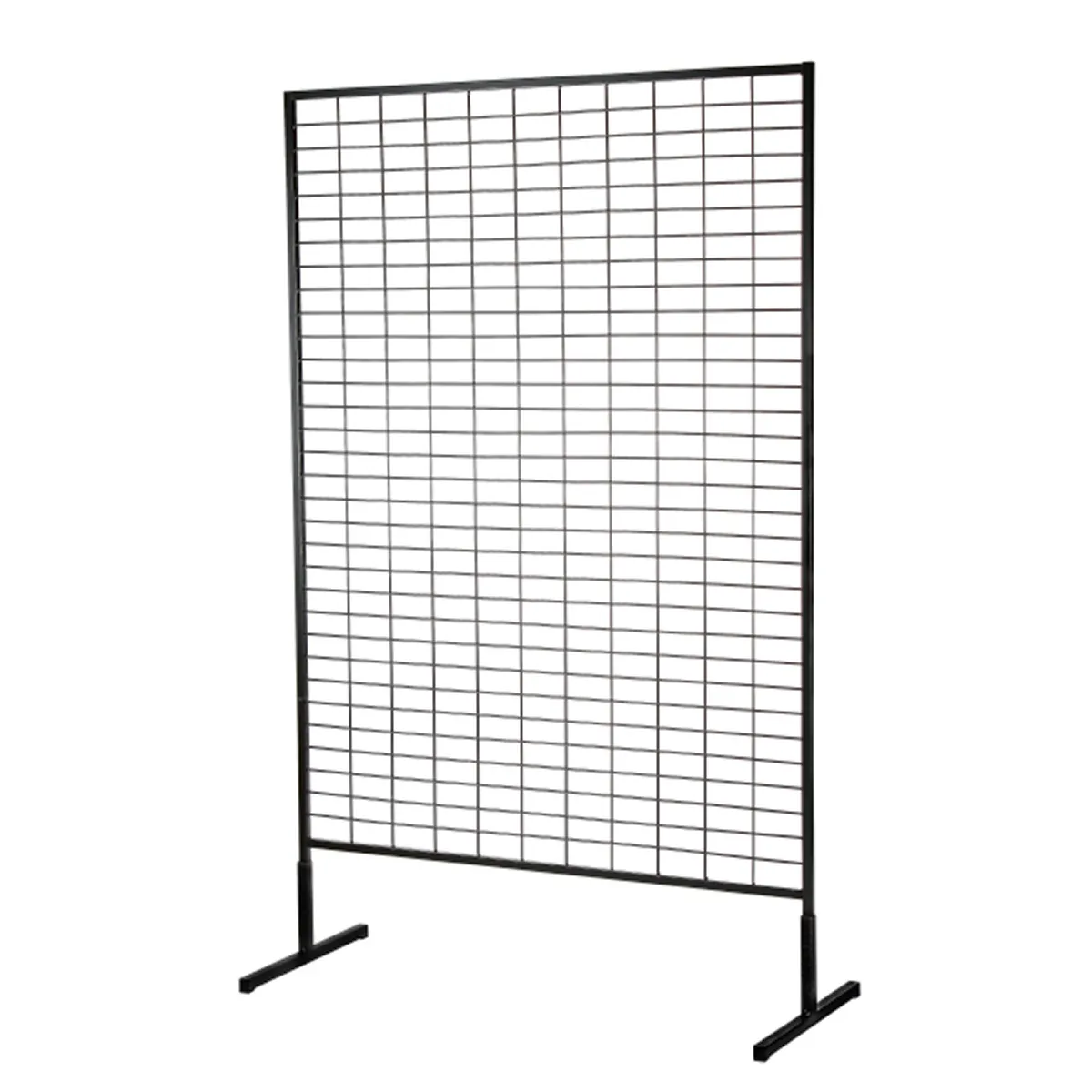 Présentoir grille d'exposition sur pied, métal, gris, 100 x 187,5 cm - Grilles en Kit