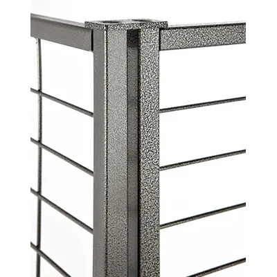 Inserts doubles pour présentoir grille ø 16 mm - Gris martelé - Présentoirs grilles-2