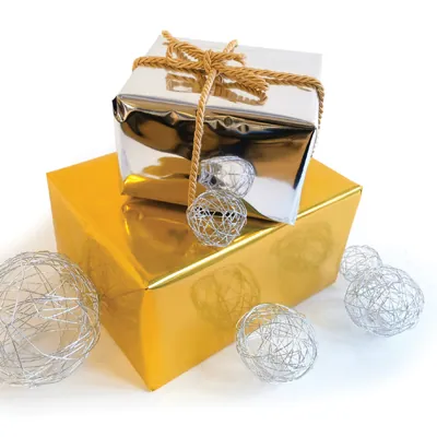 Film métallisé réversible polypropylène or 120 cm x 10 m 30µ - Films métallisés réversibles polypropylène -2