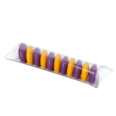 Berlingot confiserie transparent 10 x 3,8 cm PVC - Ballotin chocolat vide - Lot de 10 - Ballotins chocolats-1