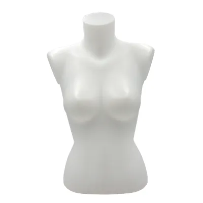 Buste femme plastique H 60 cm - Torse femme - Blanc - Bustiers et fessiers-1