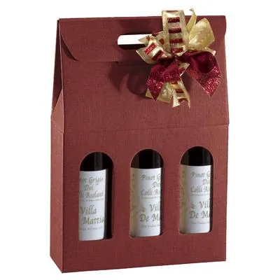 Boîtages 3 bouteilles carton - Coffrets pour bouteilles de vin, Boîtes pour bouteilles de vin